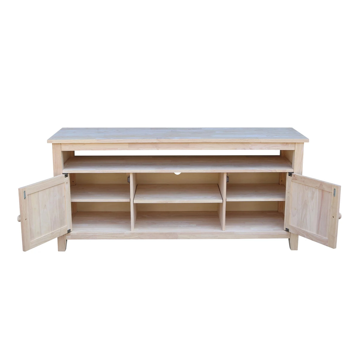 Solid Wood TV Stand with 2 Doors H899