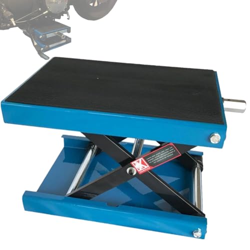 1100 LB Wide Deck Motorcycle ATV Scissor Lift Jack Stand Deep Blue L63528