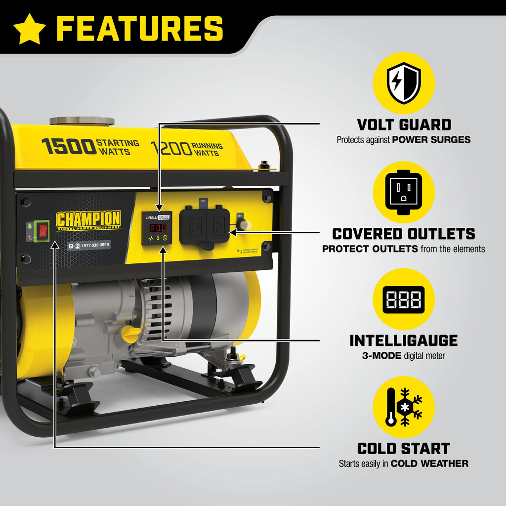 1500/1200 Watt Portable Generator K4944