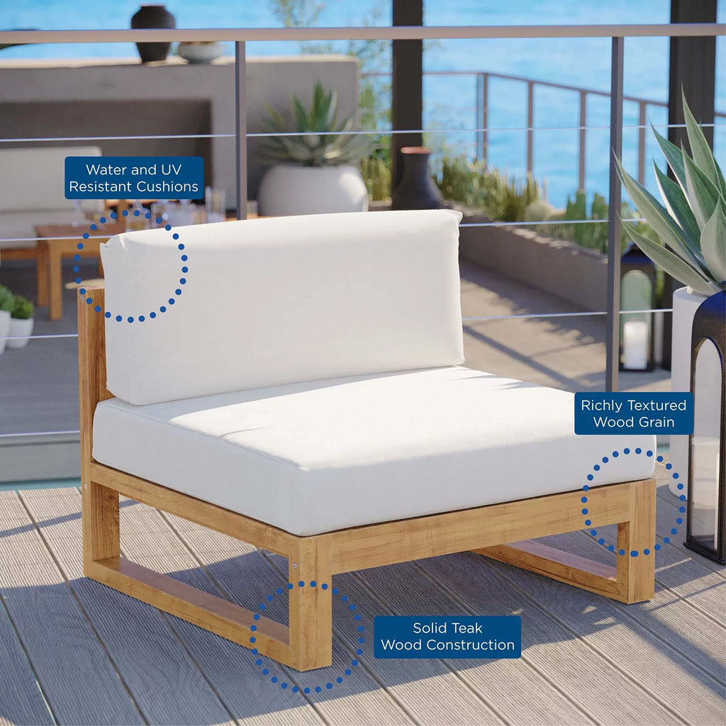 Natural Teak Wood Outdoor Chair E154