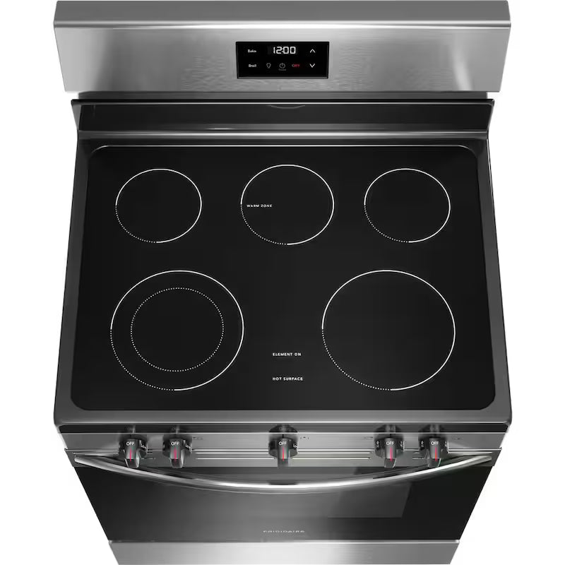 5 Element Freestanding Electric Range in Stainless Steel Q973093
