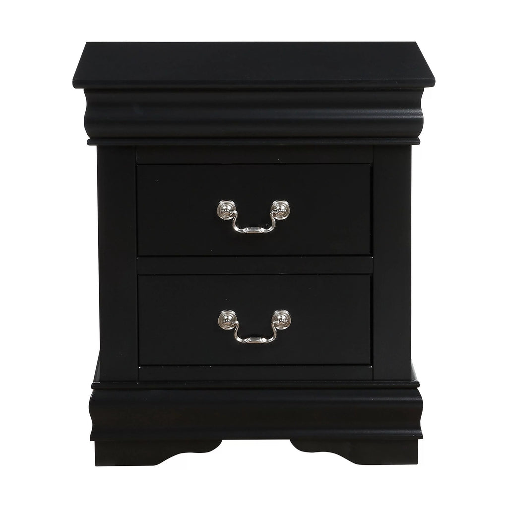 Black Wood Nightstand R588553