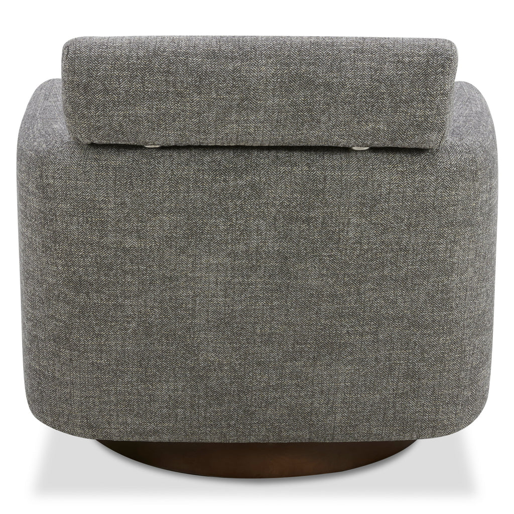 Swivel Accent Barrel Chair with Adjustable Backrest E8399