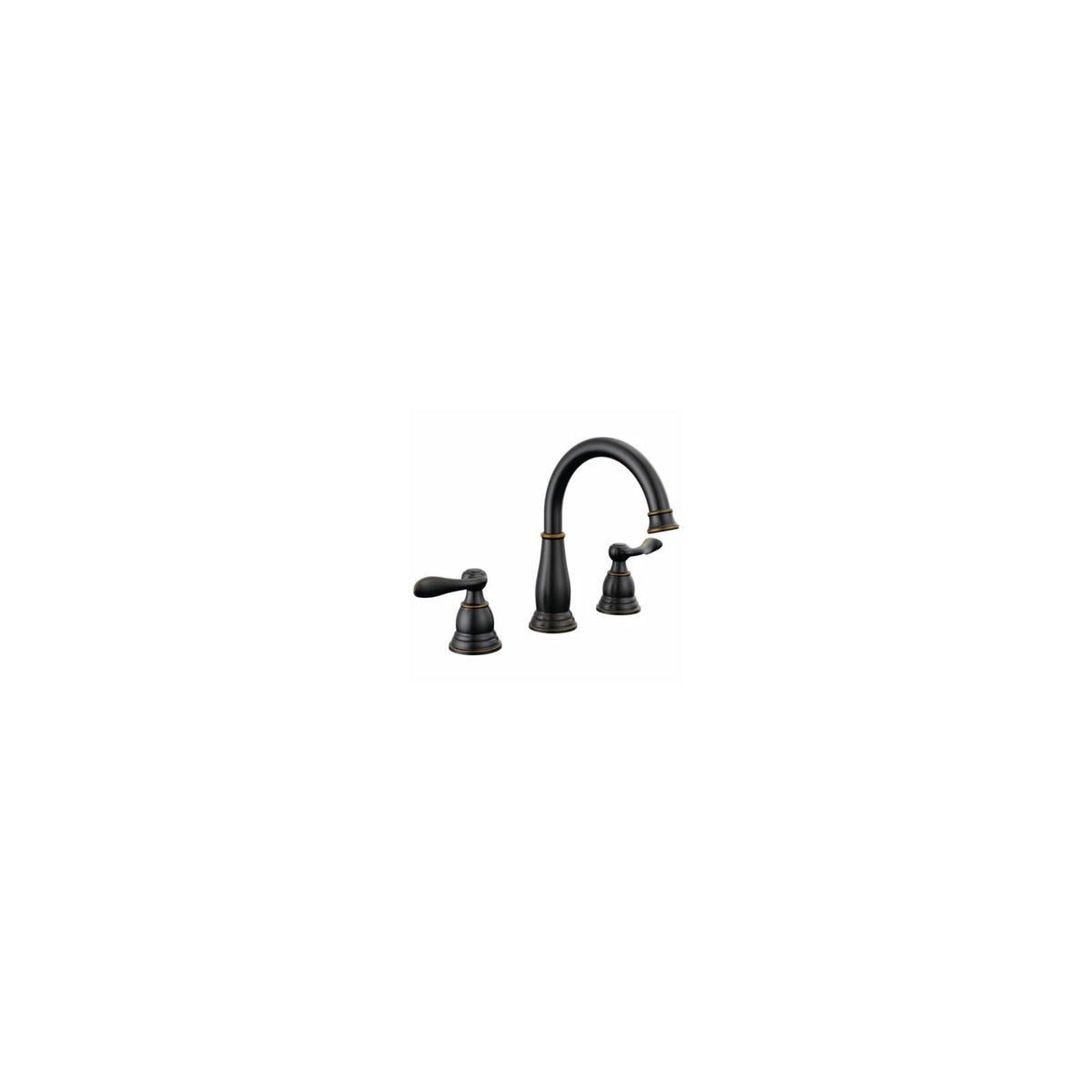 Oil Rubbed Bronze Two Handle Widespread Bathroom Faucet N897847