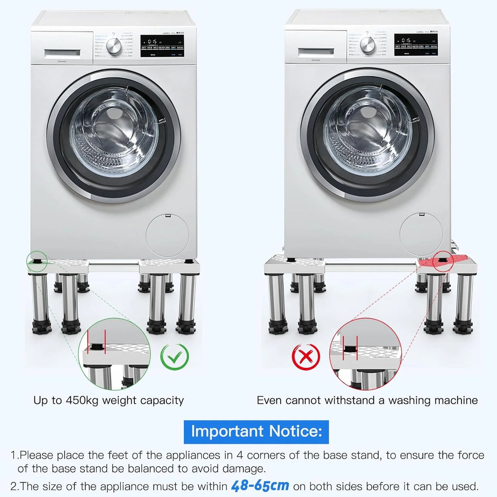 Heavy Duty 8 Stainless Steel Feet Dual Tube Stand C945461
